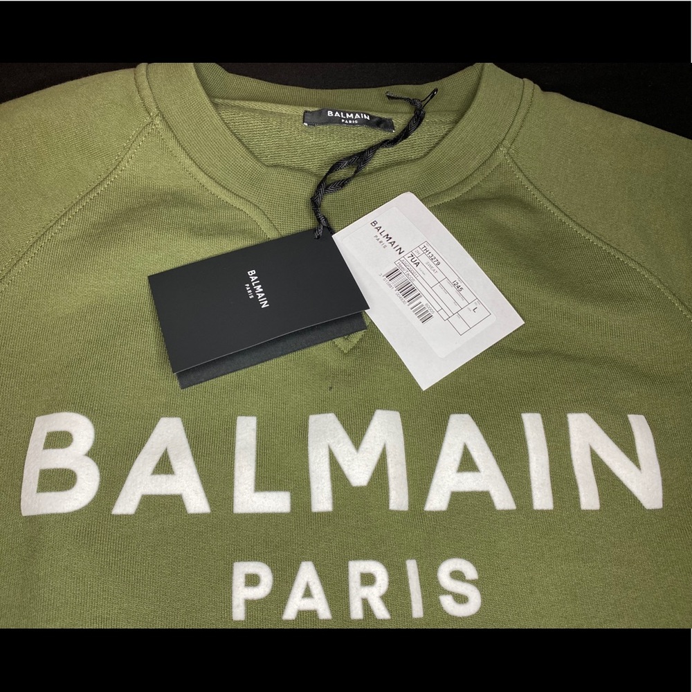 BALMAIN SWEATSHIRT WITH CLASSIC LOGO